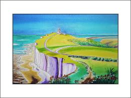 Across the Downs - mounted print