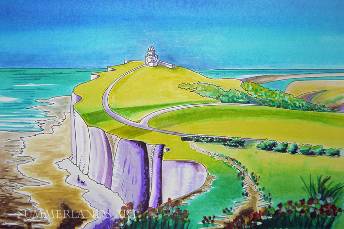 Across the Downs to Belle Tout