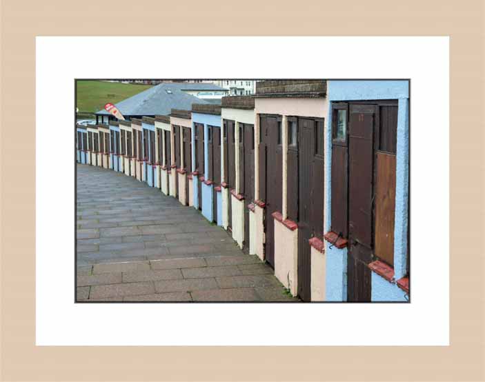 Beach huts wood