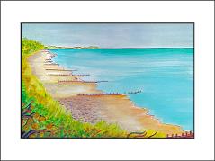 East from Holywell - mounted print