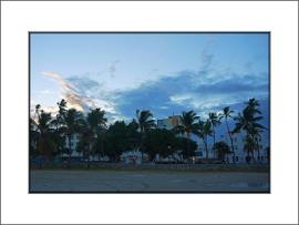 Evening sky Miami Beach mount