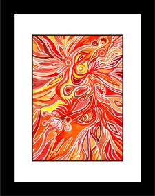 Fireburst black frame