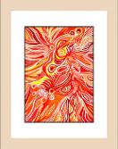 Fireburst wood frame