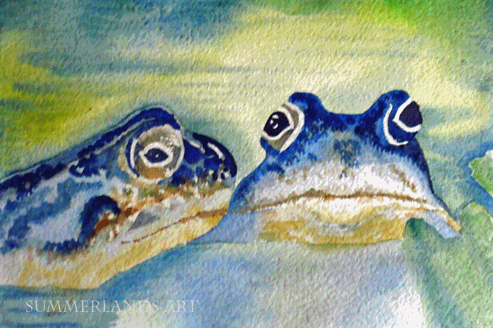 Best of friends - watercolour painting