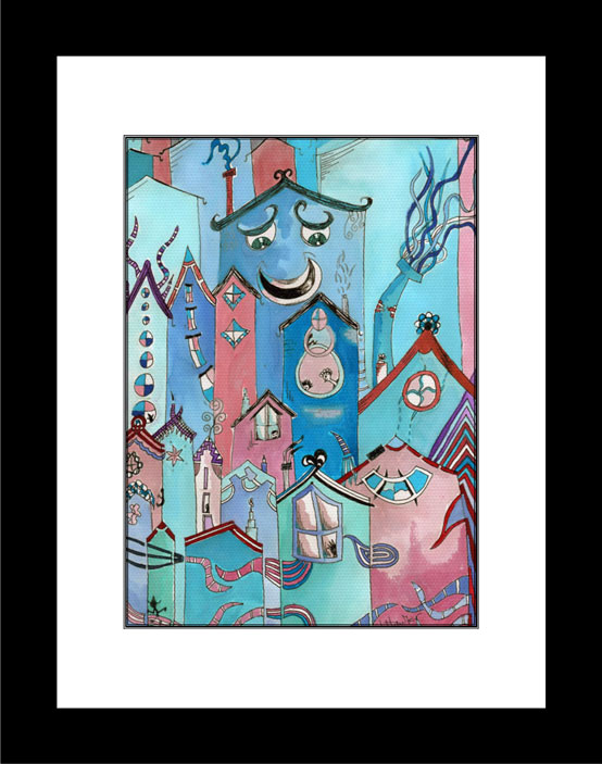 Hemmed In - black frame
