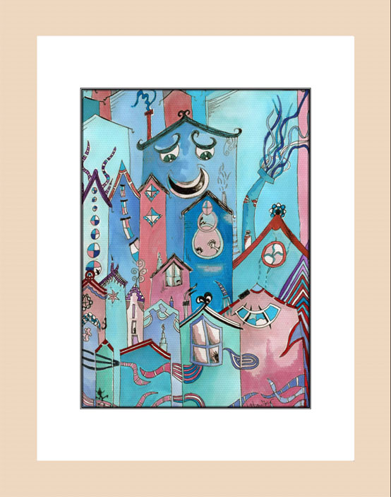Hebden Bridge wood frame print
