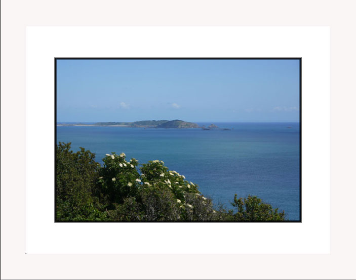 Herm and Jethou white frame