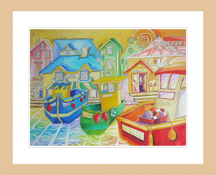 Home print Light Wood Frame