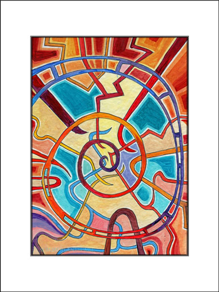 Intersection unframed print
