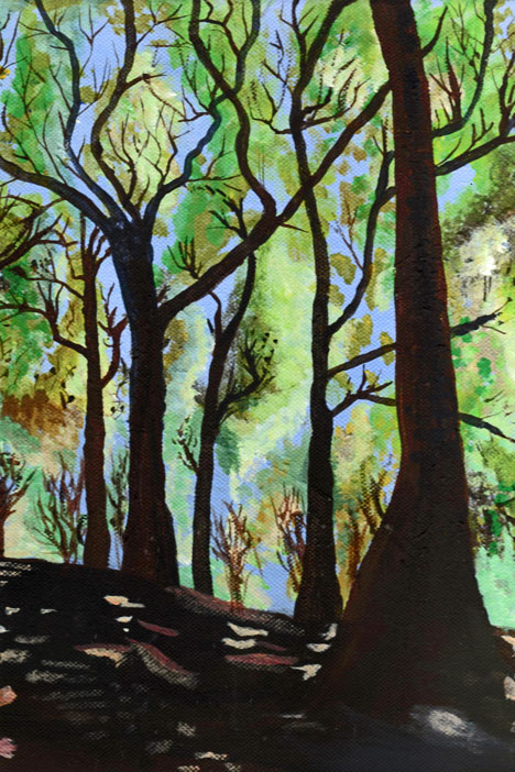 Judy Woods in Yorkshire - painting