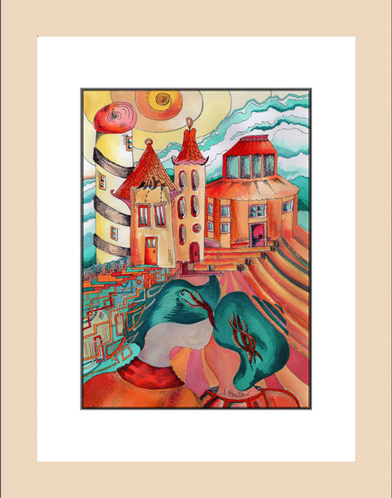 Lovers Dream Print wood frame