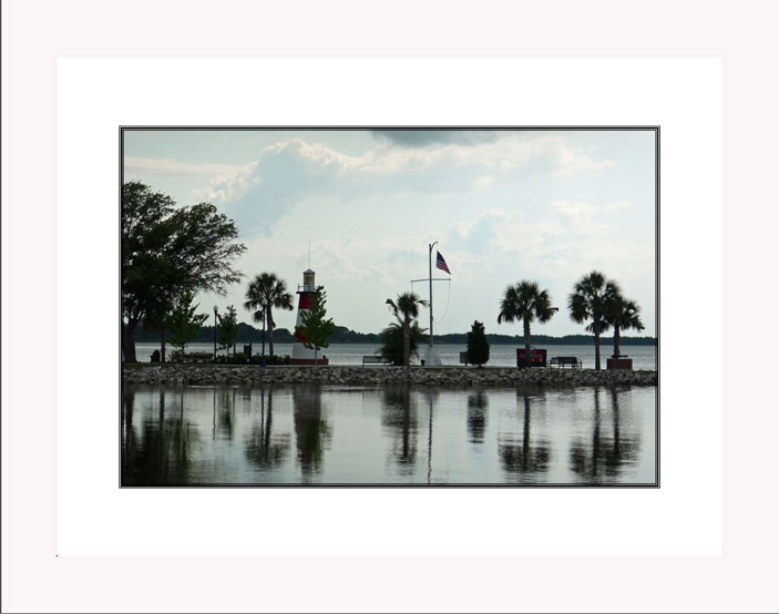 Mount Dora lighthouse white frame