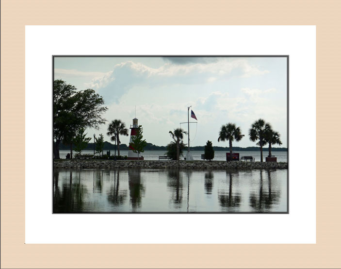 Mount Dora lighthouse wood frame