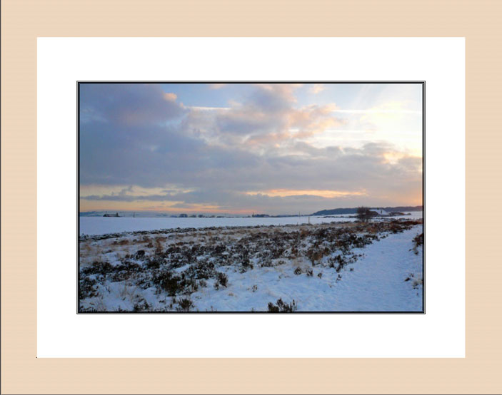 Norland Moor Skies wood frame