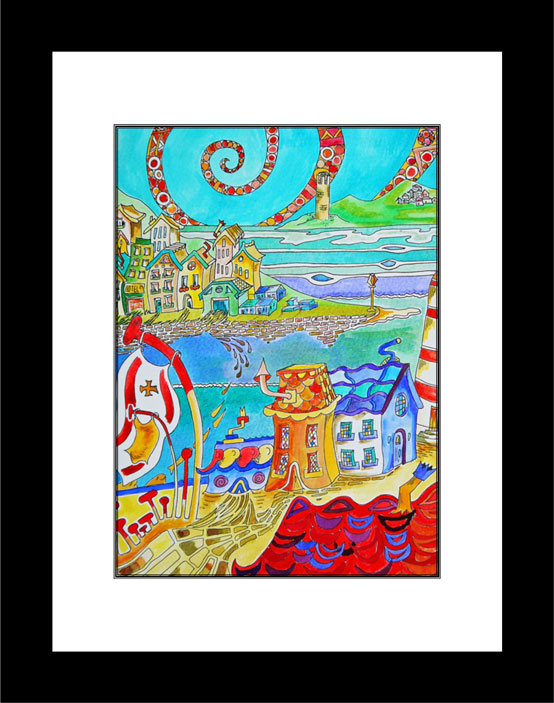 Over the Red Roof black frame