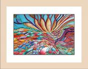Patchwork Lava wood frame