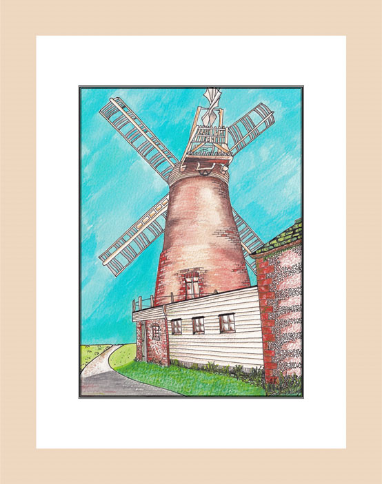 Polegate Windmill framed wood