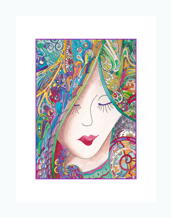 Secret Thoughts white frame
