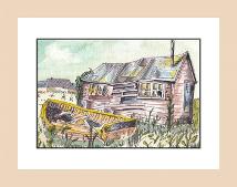 Pen and wash paintings