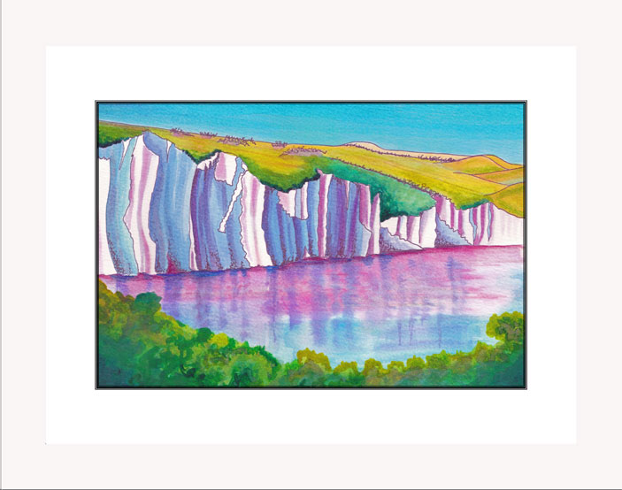 The Seven Sisters print white frame
