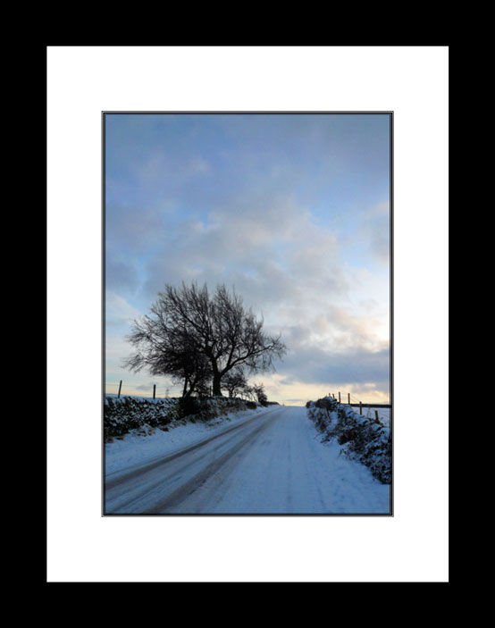 Snow on the Road black frame