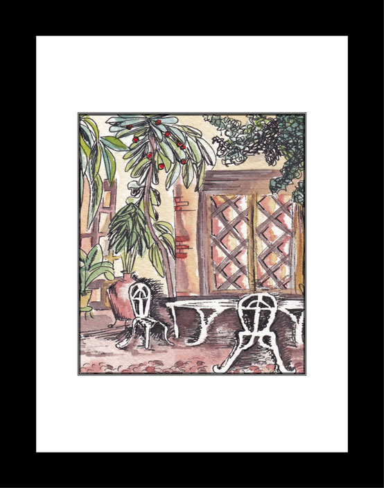 Buy Spanish Courtyard original