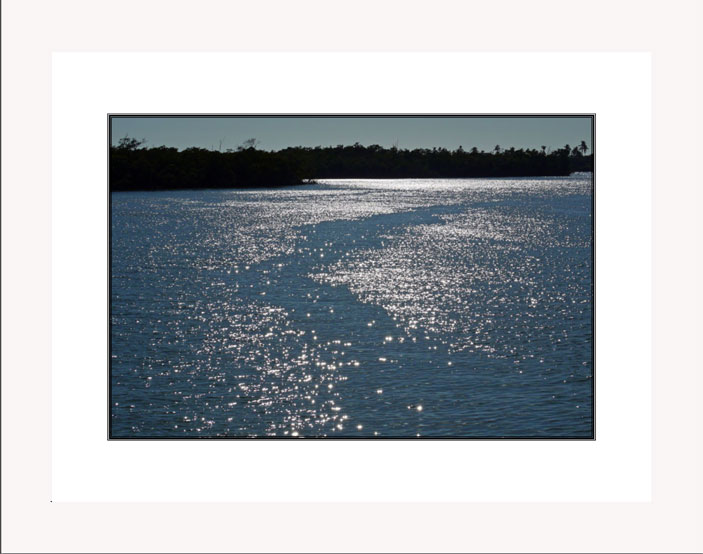 Sparkling Waters white frame