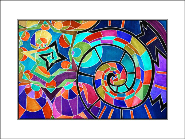 Spiral Glow unframed