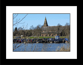 Spring in Lancashire black frame