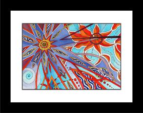 Starburst black frame