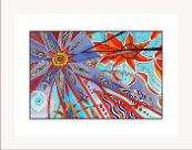 Starburst white frame