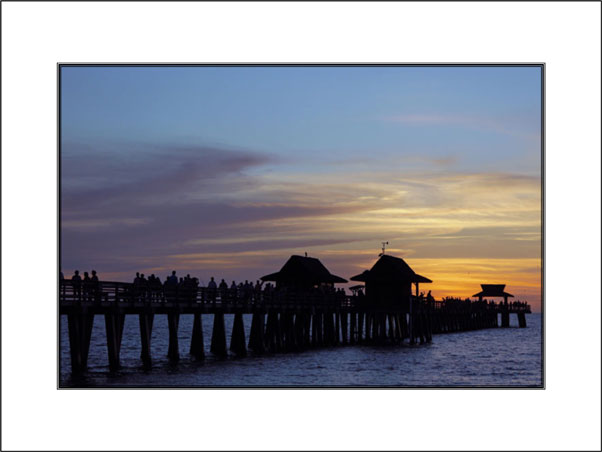 Sunset in Naples 1 unframed