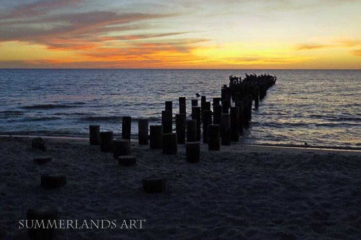 Beautiful sunset in Naples, Florida