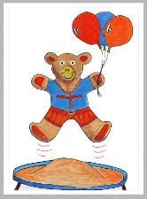Teddy card plain
