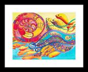The Rolling Sea print black frame