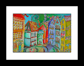 WHO lives here black frame