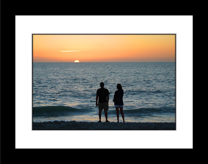 Watching the Sunset black frame