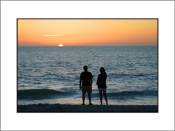 Watching the Sunset unframed
