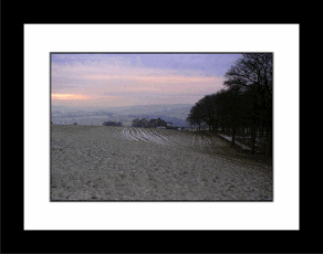 Winter Tracks - black frame